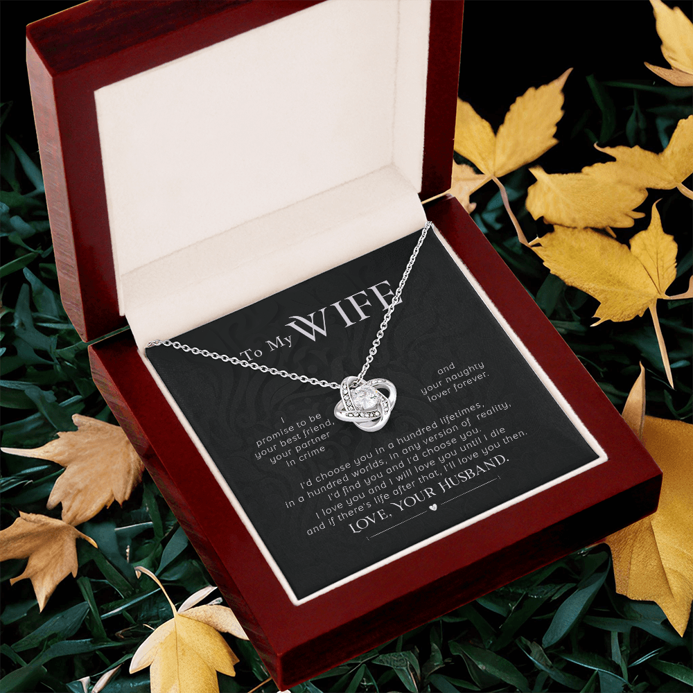 An Everlasting Bond: Beautiful Necklace with a Loving Note from Husband - Giulia's Jems