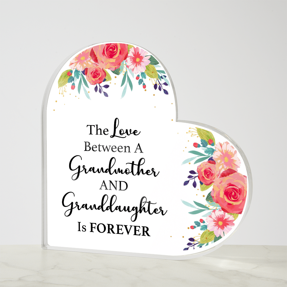 Grandma & Me – A Love That Lasts Forever | Heart-Shaped Keepsake