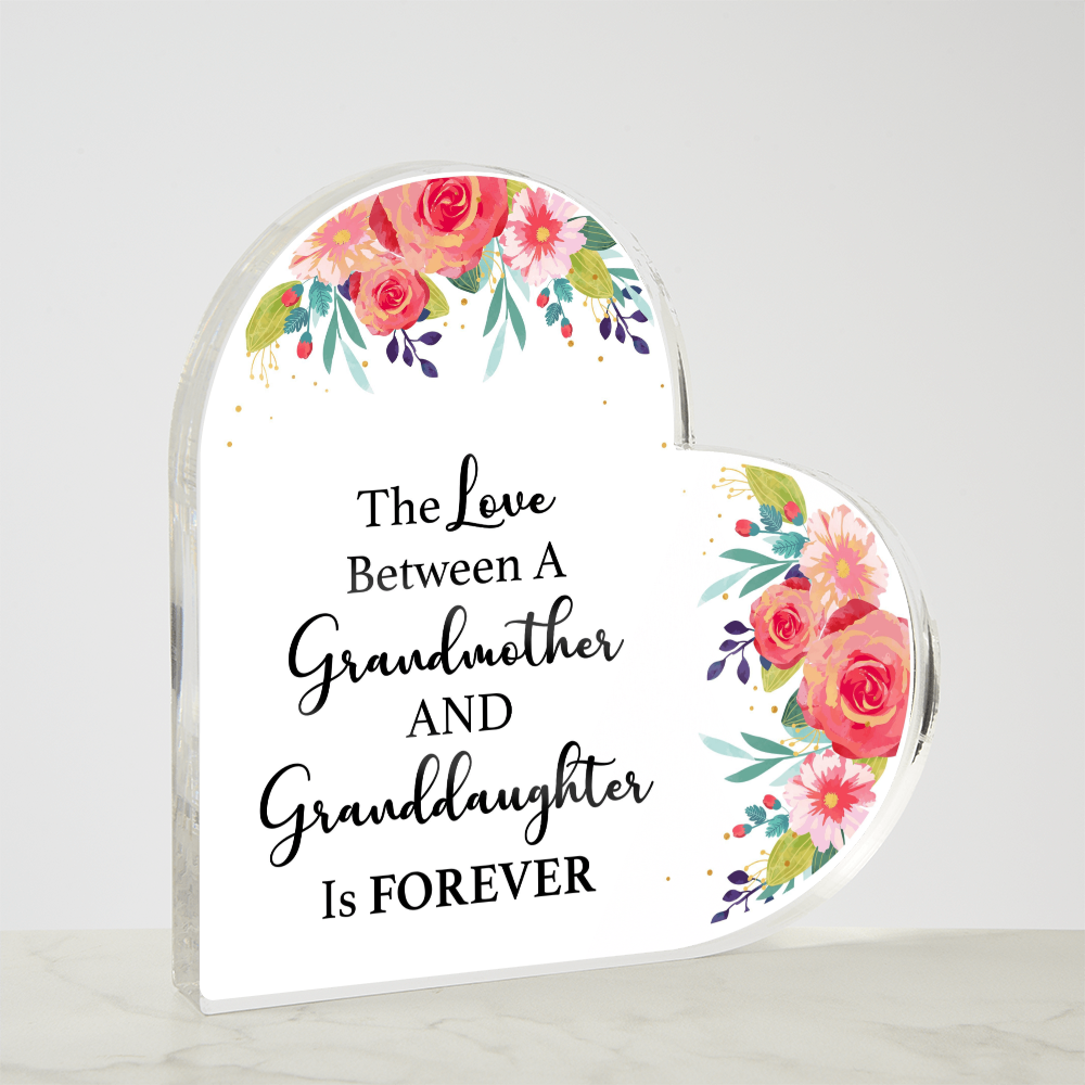 Grandma & Me – A Love That Lasts Forever | Heart-Shaped Keepsake