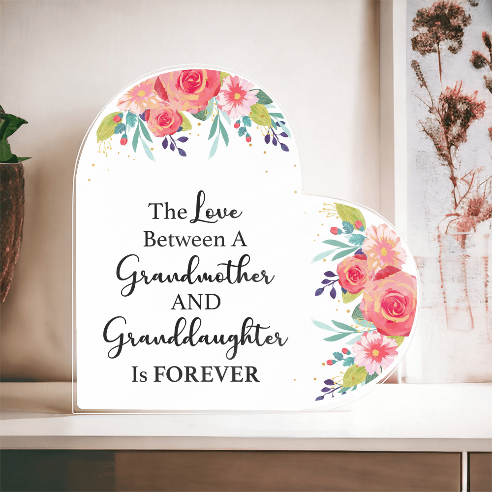 Grandma & Me – A Love That Lasts Forever | Heart-Shaped Keepsake