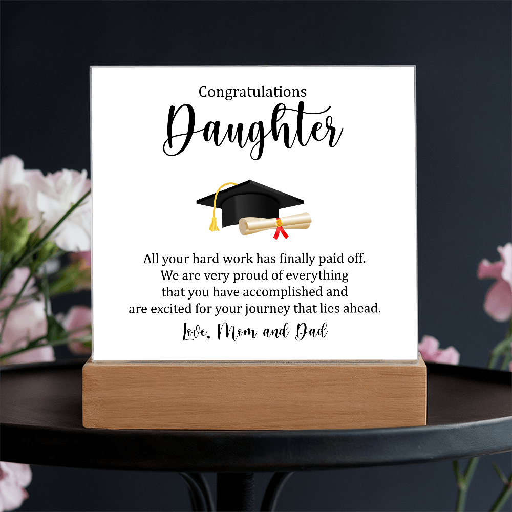 Congratulations, Daughter – You Did It