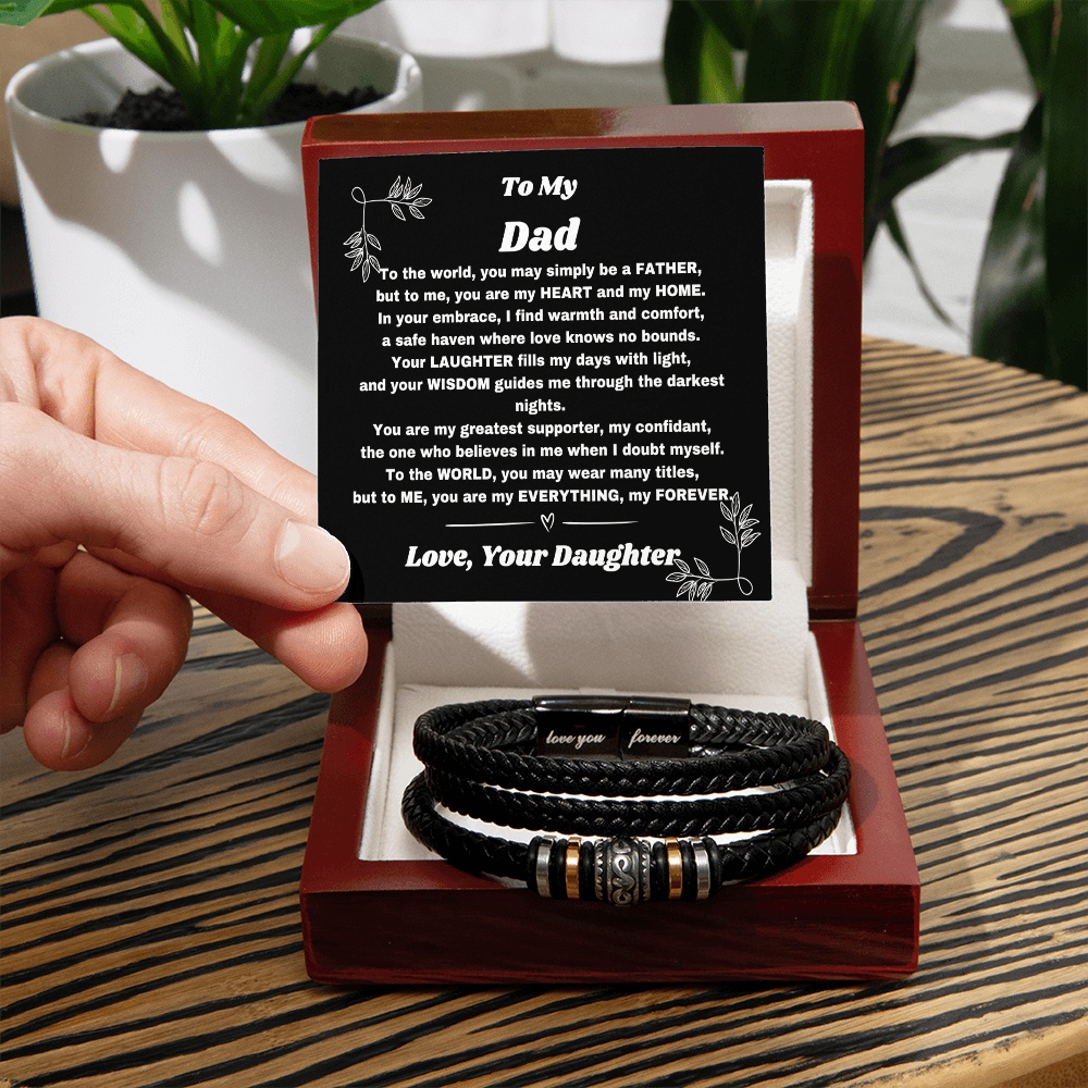 Dad, My Forever Hero: A Meaningful Bracelet and Message - Giulia's Jems