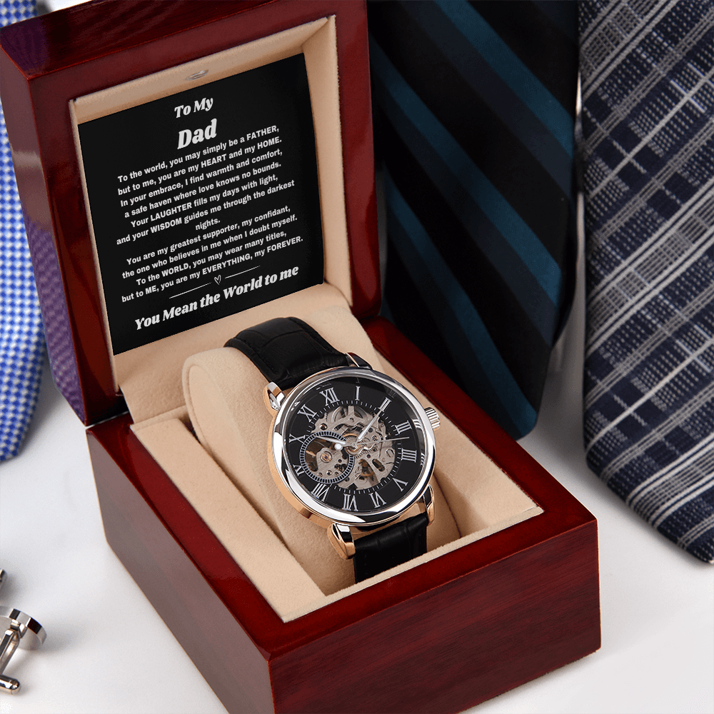 For the Man Who Counts: Custom Watch & Heartfelt Message for Dad - Giulia's Jems