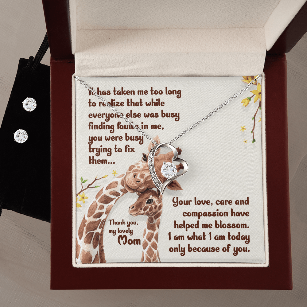 Mom, You Are My Strength: Beautiful Necklace with Inspirational Message - Giulia's Jems