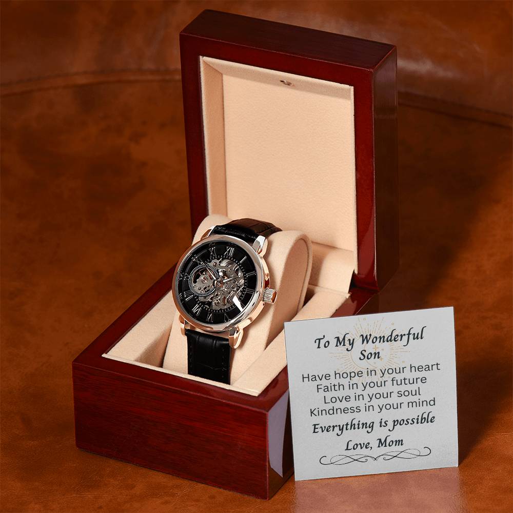 Timeless Love: A Watch Gift from Mom, Every Second Counts - Giulia's Jems