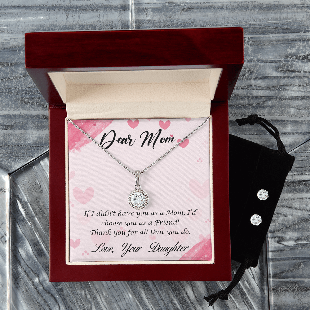 A Daughter's Love: Meaningful Necklace with Touching Message for Mom - Giulia's Jems