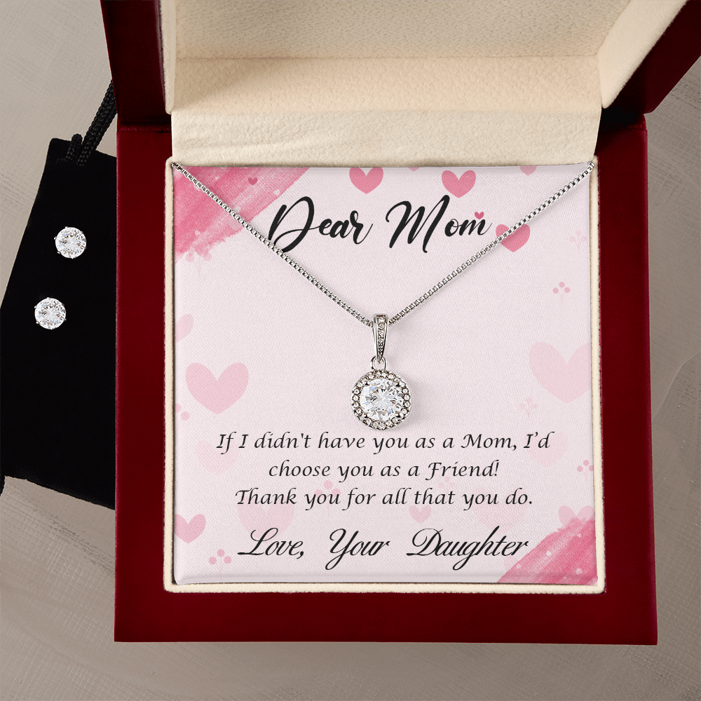A Daughter's Love: Meaningful Necklace with Touching Message for Mom - Giulia's Jems