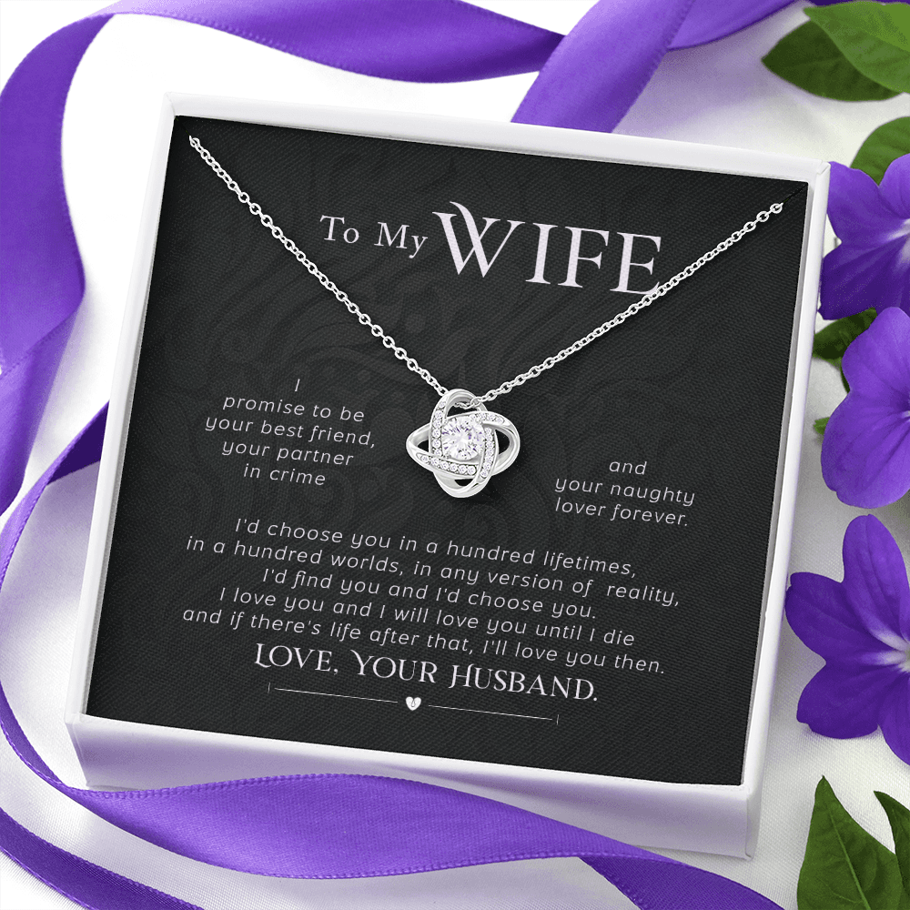 An Everlasting Bond: Beautiful Necklace with a Loving Note from Husband - Giulia's Jems