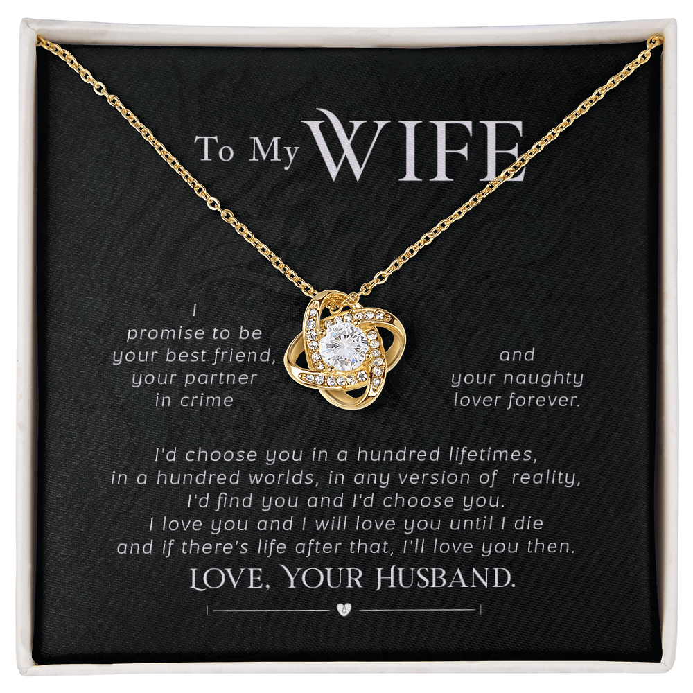 An Everlasting Bond: Beautiful Necklace with a Loving Note from Husband - Giulia's Jems