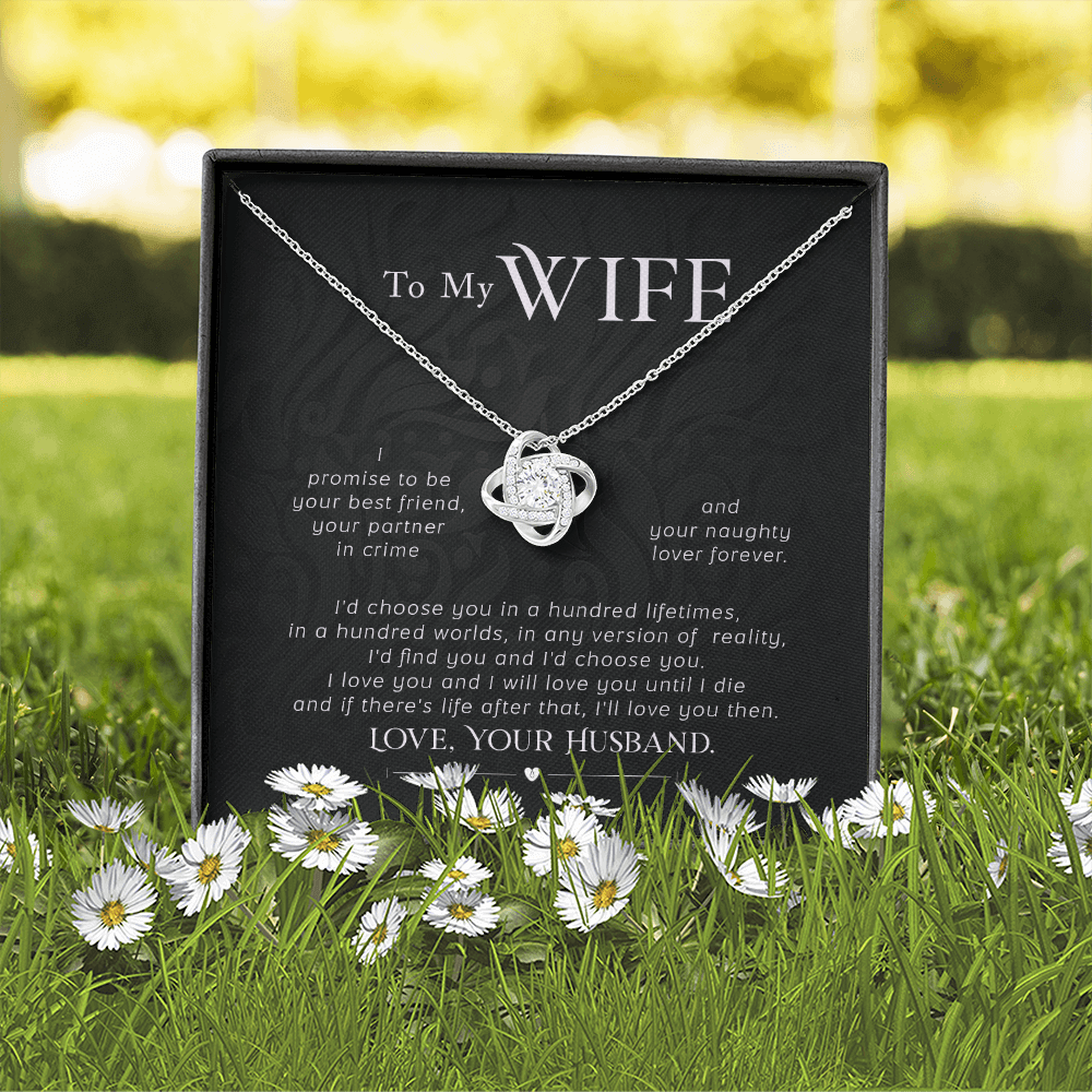 An Everlasting Bond: Beautiful Necklace with a Loving Note from Husband - Giulia's Jems