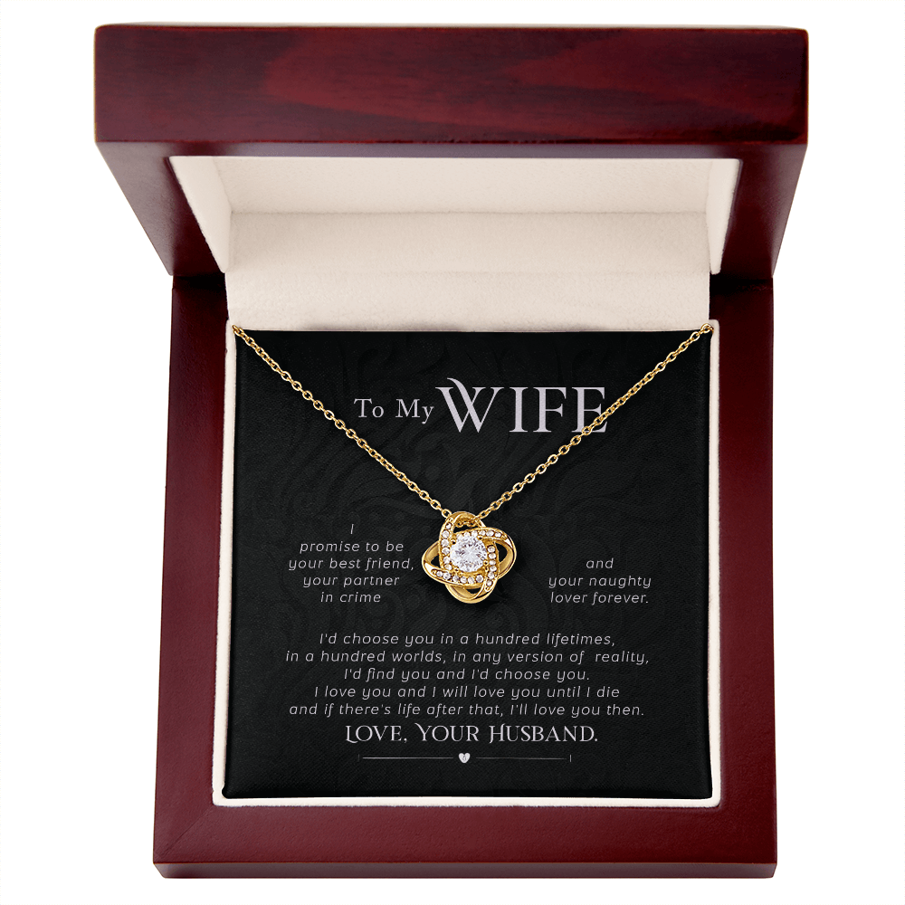 An Everlasting Bond: Beautiful Necklace with a Loving Note from Husband - Giulia's Jems