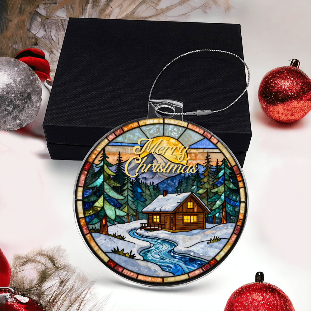 Custom Keepsake Acrylic Bulb Ornament – Double-Sided Gift