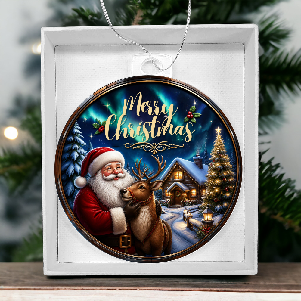 Custom Keepsake Acrylic Bulb Ornament – Double-Sided Gift