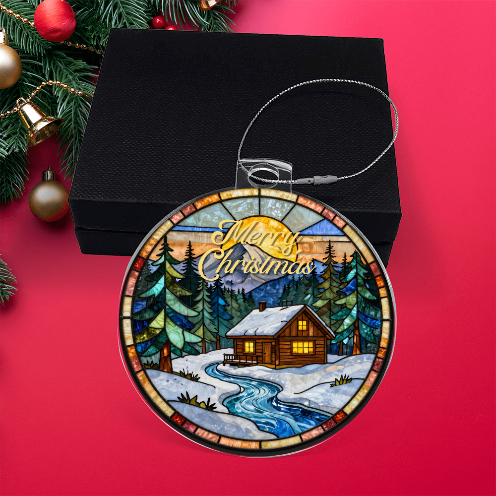 Custom Keepsake Acrylic Bulb Ornament – Double-Sided Gift