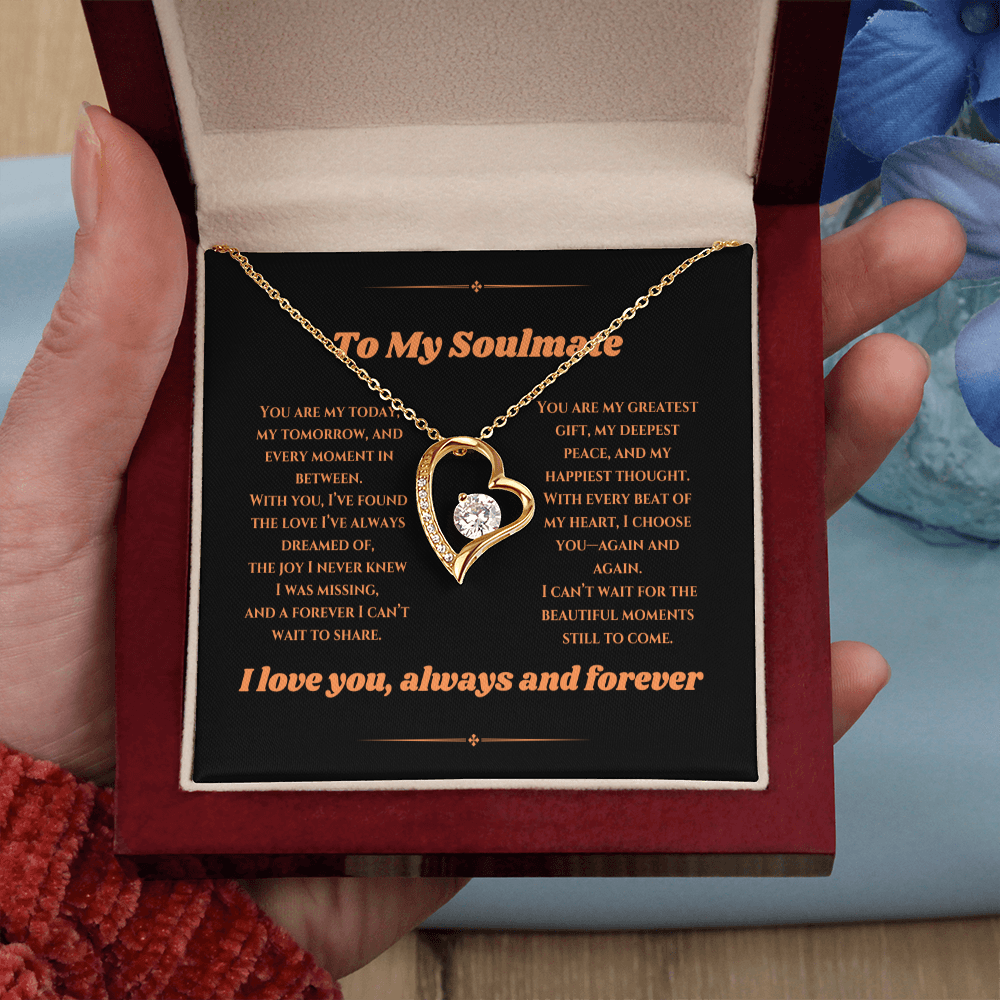 To My Love - Timeless Necklace with a Heartfelt Message Card