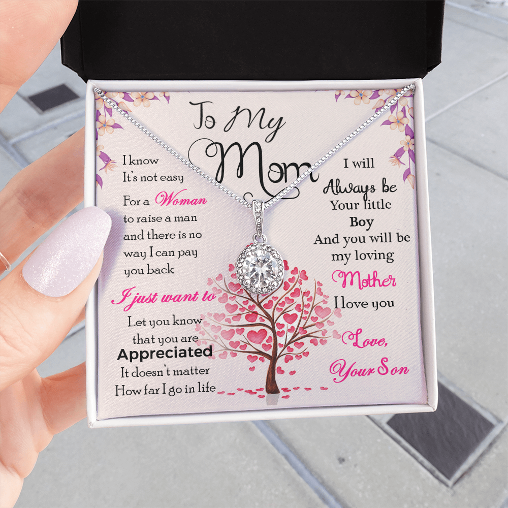 Forever Connected: A Special Necklace from Son with a Loving Message