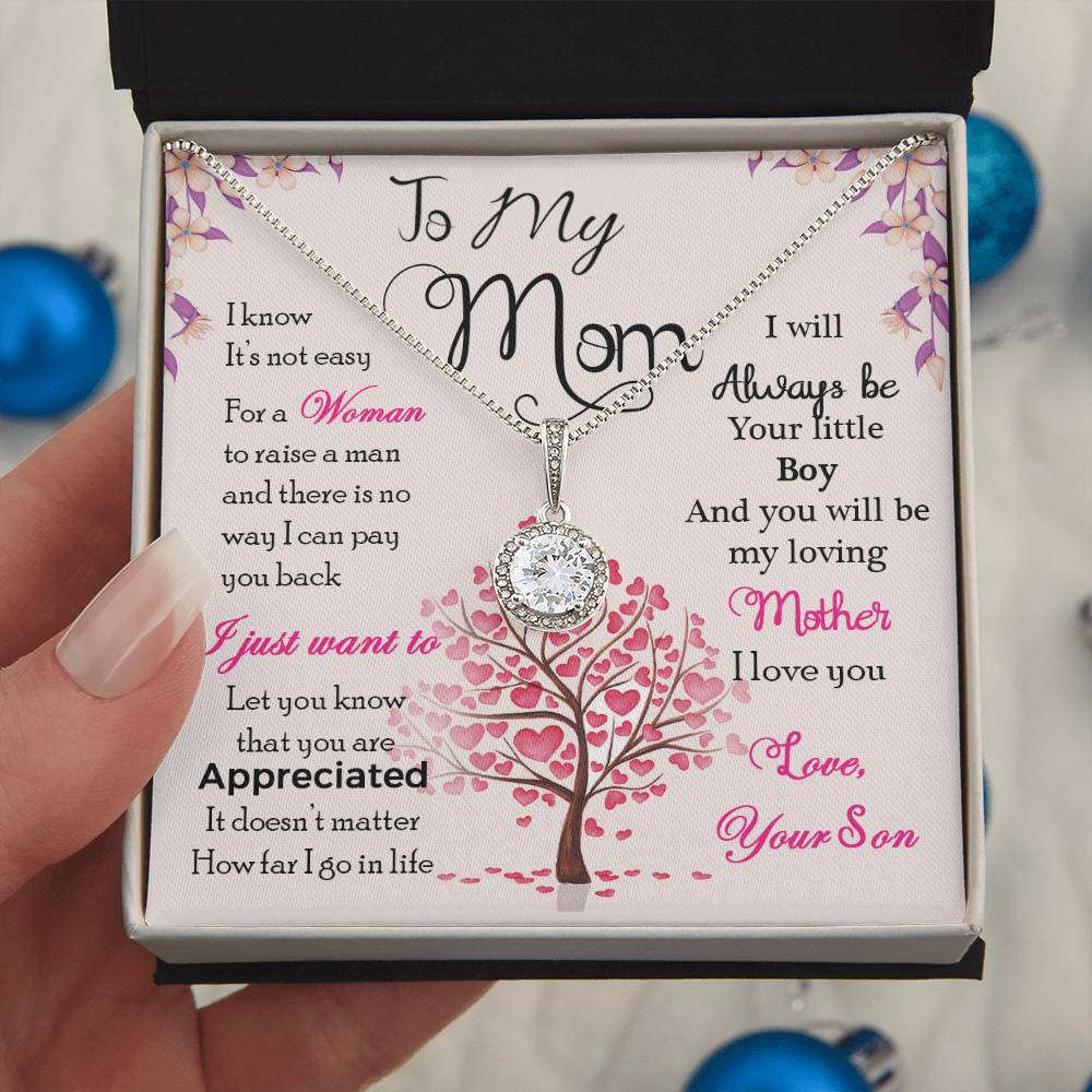 Forever Connected: A Special Necklace from Son with a Loving Message