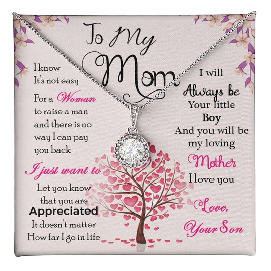Forever Connected: A Special Necklace from Son with a Loving Message
