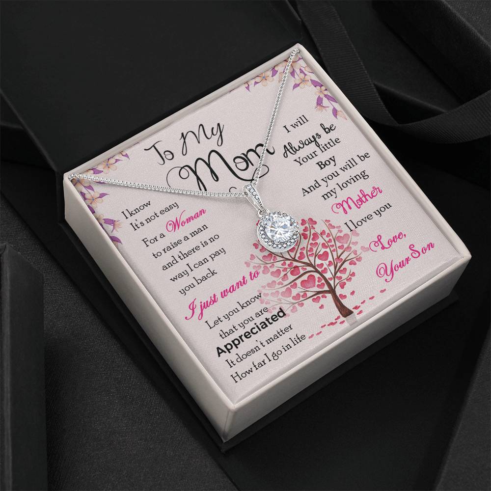 Forever Connected: A Special Necklace from Son with a Loving Message