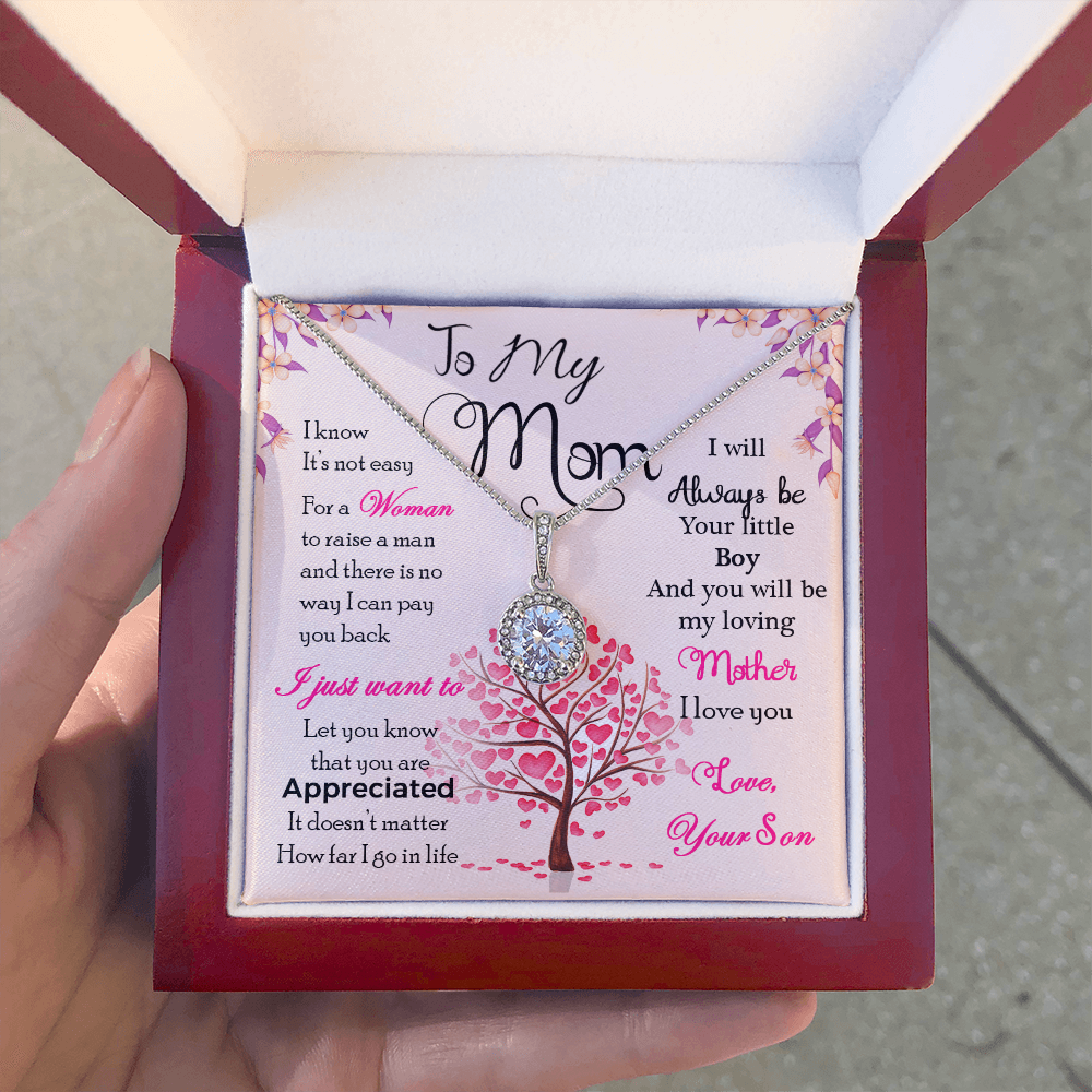 Forever Connected: A Special Necklace from Son with a Loving Message