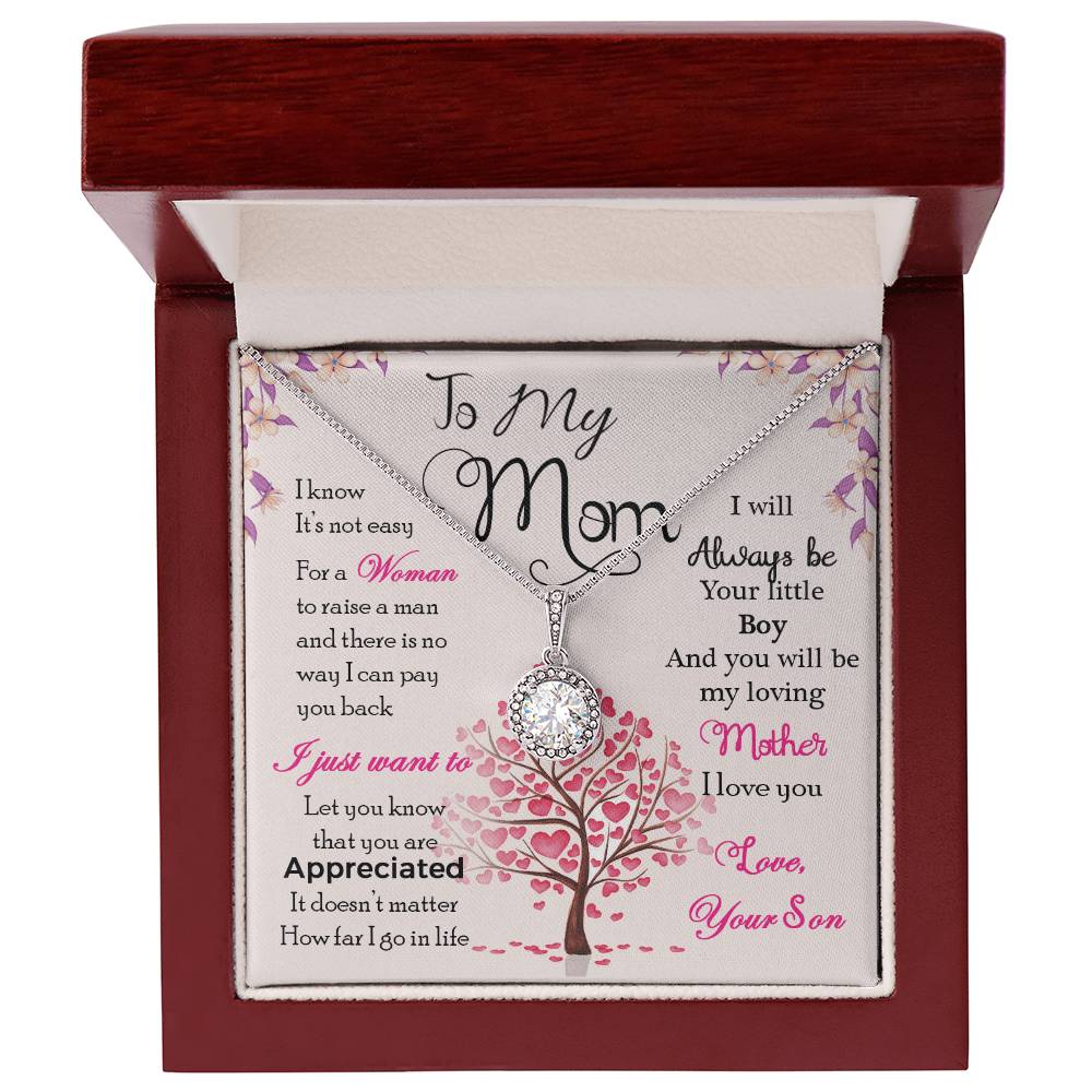 Forever Connected: A Special Necklace from Son with a Loving Message