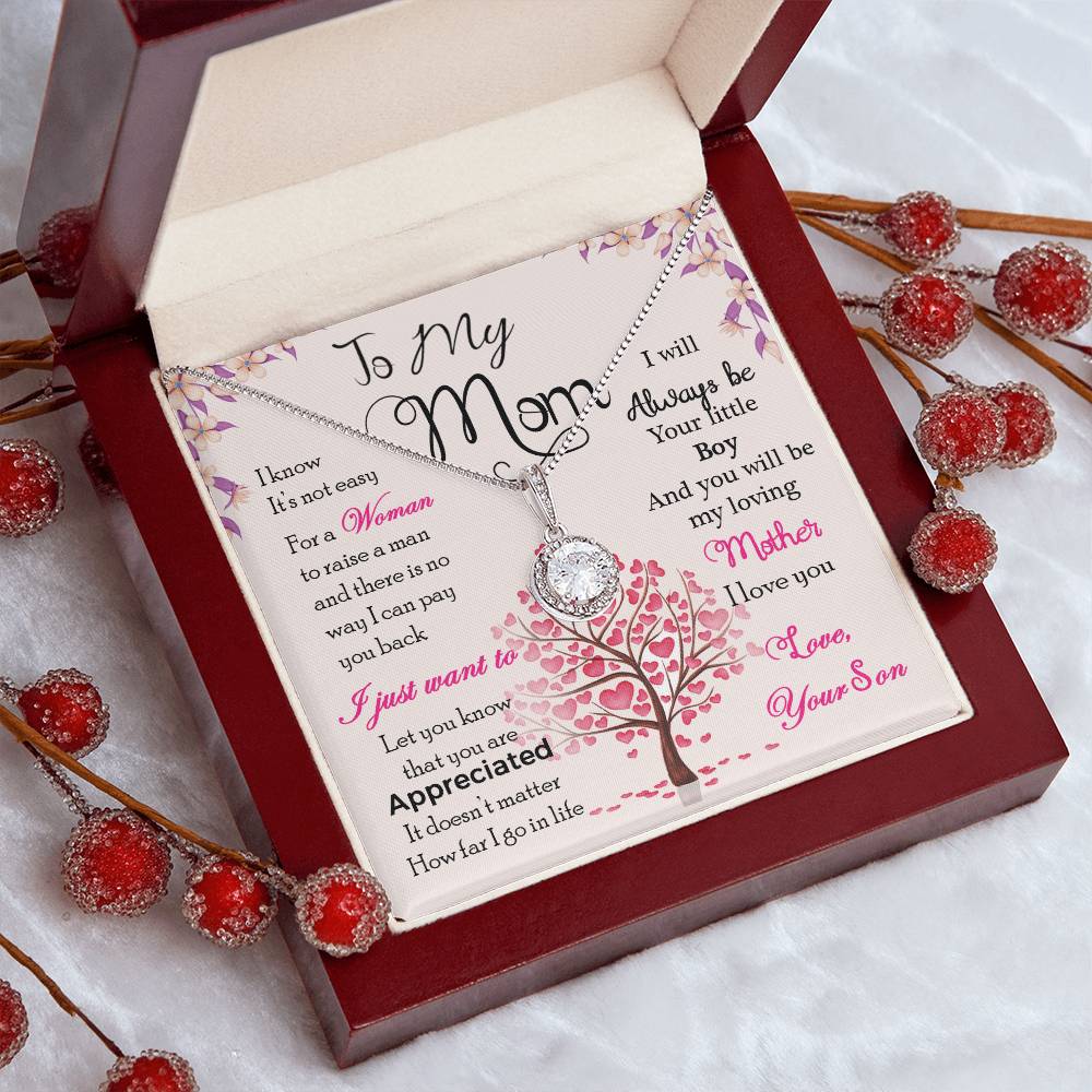 Forever Connected: A Special Necklace from Son with a Loving Message