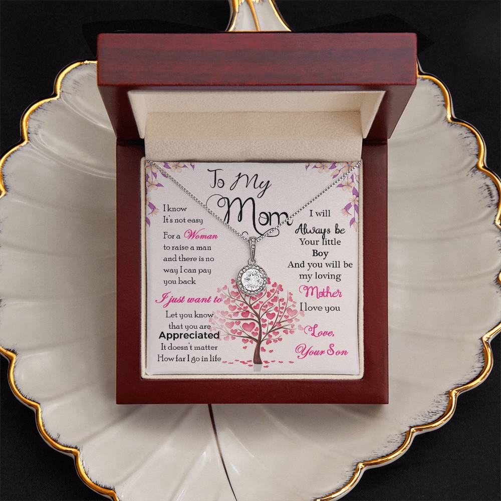 Forever Connected: A Special Necklace from Son with a Loving Message