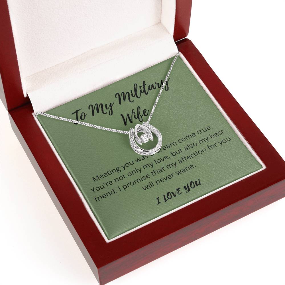 Military wife necklace  Thoughtful gift for wife  Personalized military spouse jewelry  Elegant love pendant  Sentimental necklace for her  Special gift for military wife  Graceful love-themed accessory  Wife's keepsake necklace  Timeless love pendant  Meaningful military spouse jewelry  Cherished gift for wife  Unique love-themed necklace  Expressive military wife  Beloved wife's accessory  Intimate love-themed pendant