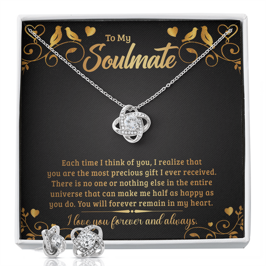 To My Soulmate: A Necklace That Speaks the Heart's Greatest Gift