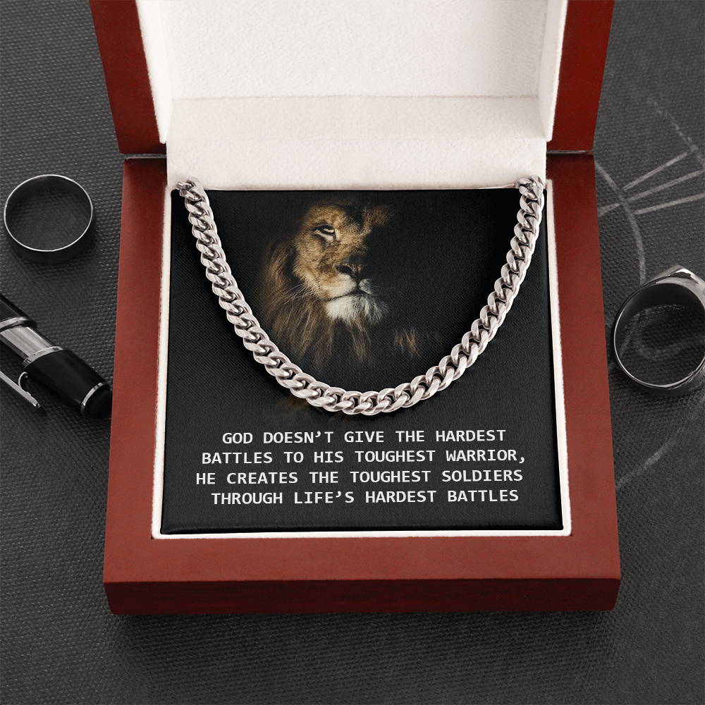 Faith in Style: A Men's Necklace with a Powerful Message"