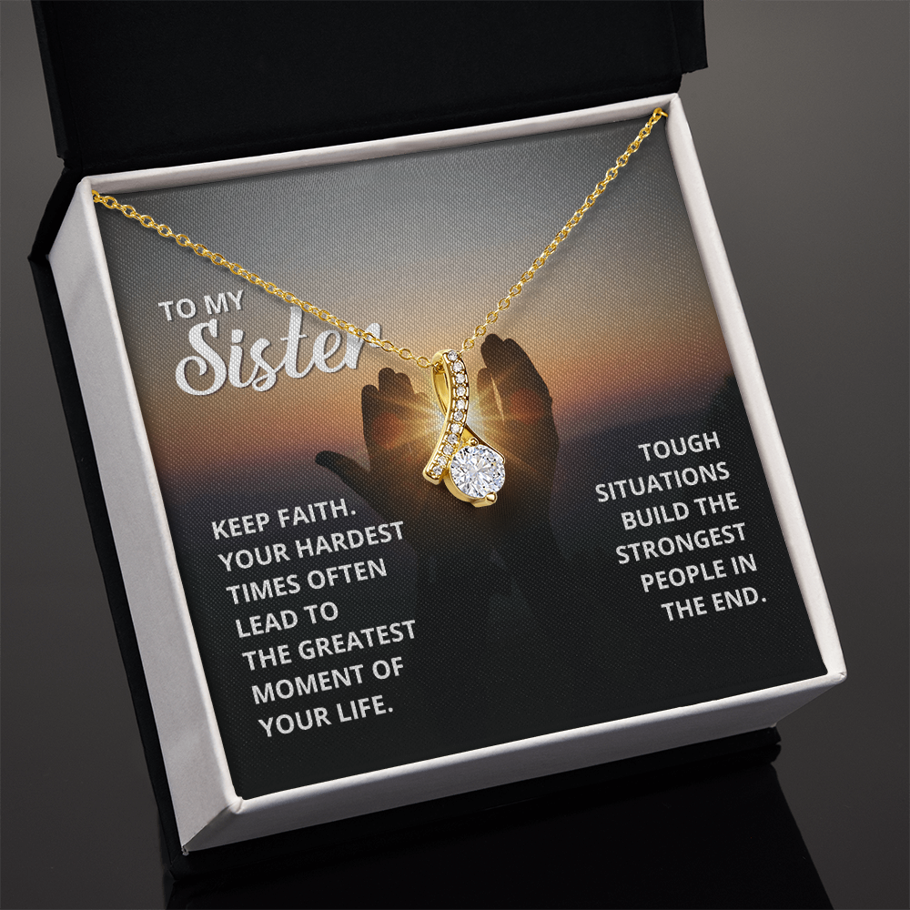 Spiritual Elegance: A Necklace with a Touching Message
