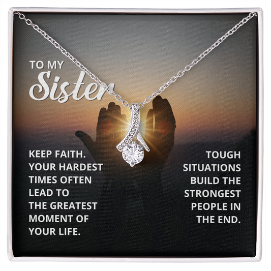 Spiritual Elegance: A Necklace with a Touching Message