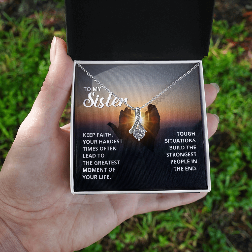 Spiritual Elegance: A Necklace with a Touching Message