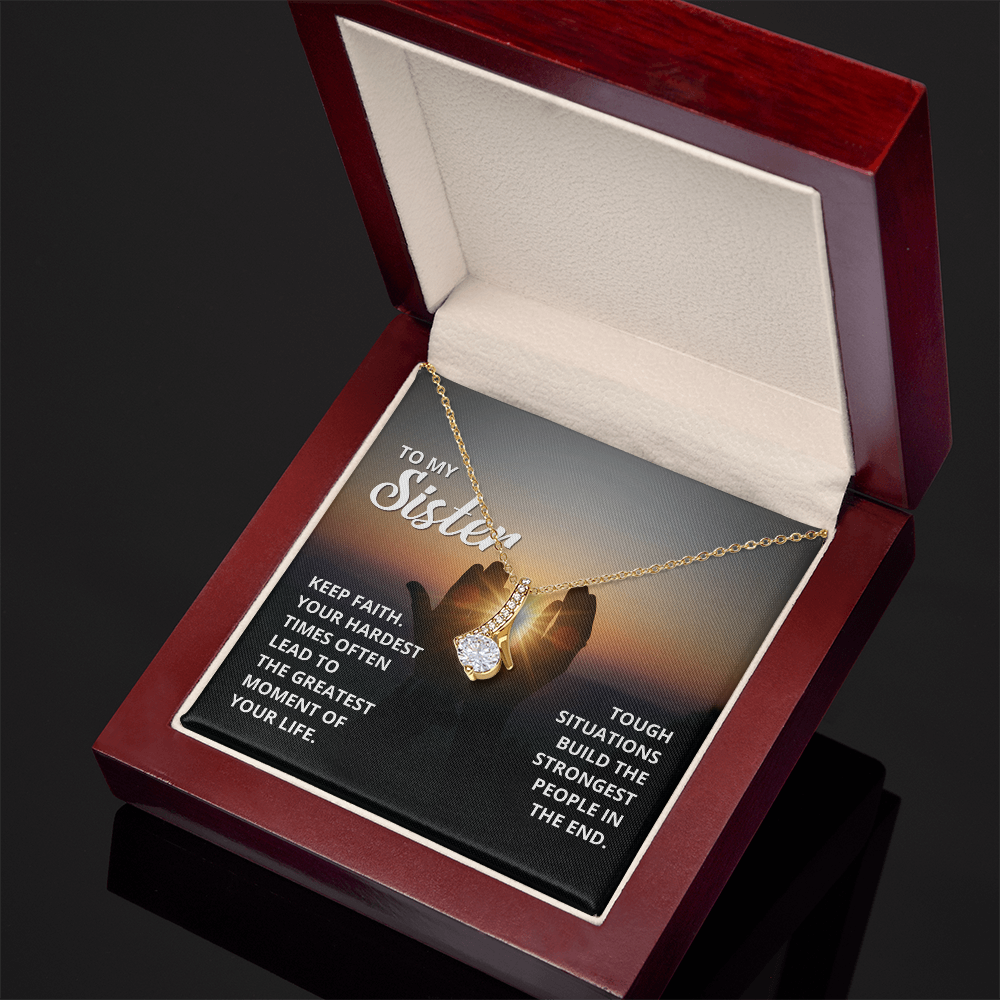 Spiritual Elegance: A Necklace with a Touching Message