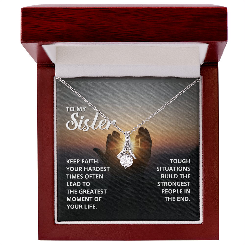 Spiritual Elegance: A Necklace with a Touching Message
