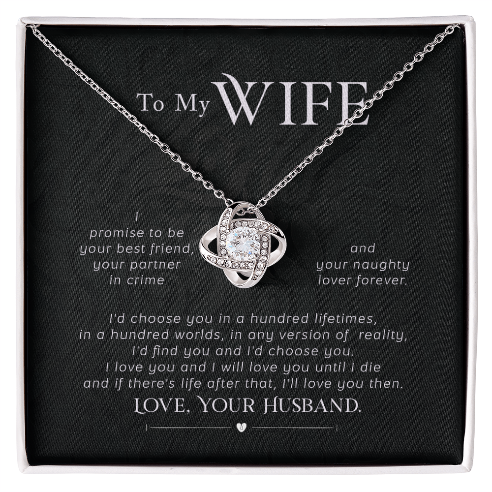 An Everlasting Bond: Beautiful Necklace with a Loving Note from Husband