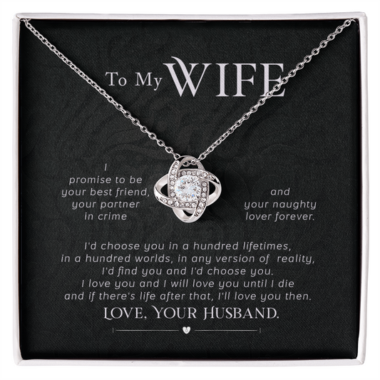 An Everlasting Bond: Beautiful Necklace with a Loving Note from Husband