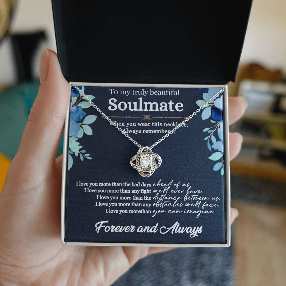 Soulmate necklace  Romantic gift for soulmate  Thoughtful love pendant  Personalized soulmate jewelry  Elegant love-themed accessory  Sentimental necklace for soulmate  Graceful keepsake jewelry  Timeless love pendant  Meaningful soulmate gift  Cherished love-themed necklace  Unique gift for beloved one  Expressive soulmate accessory  Beloved one's pendant  Intimate love-themed jewelry  Everlasting love necklace