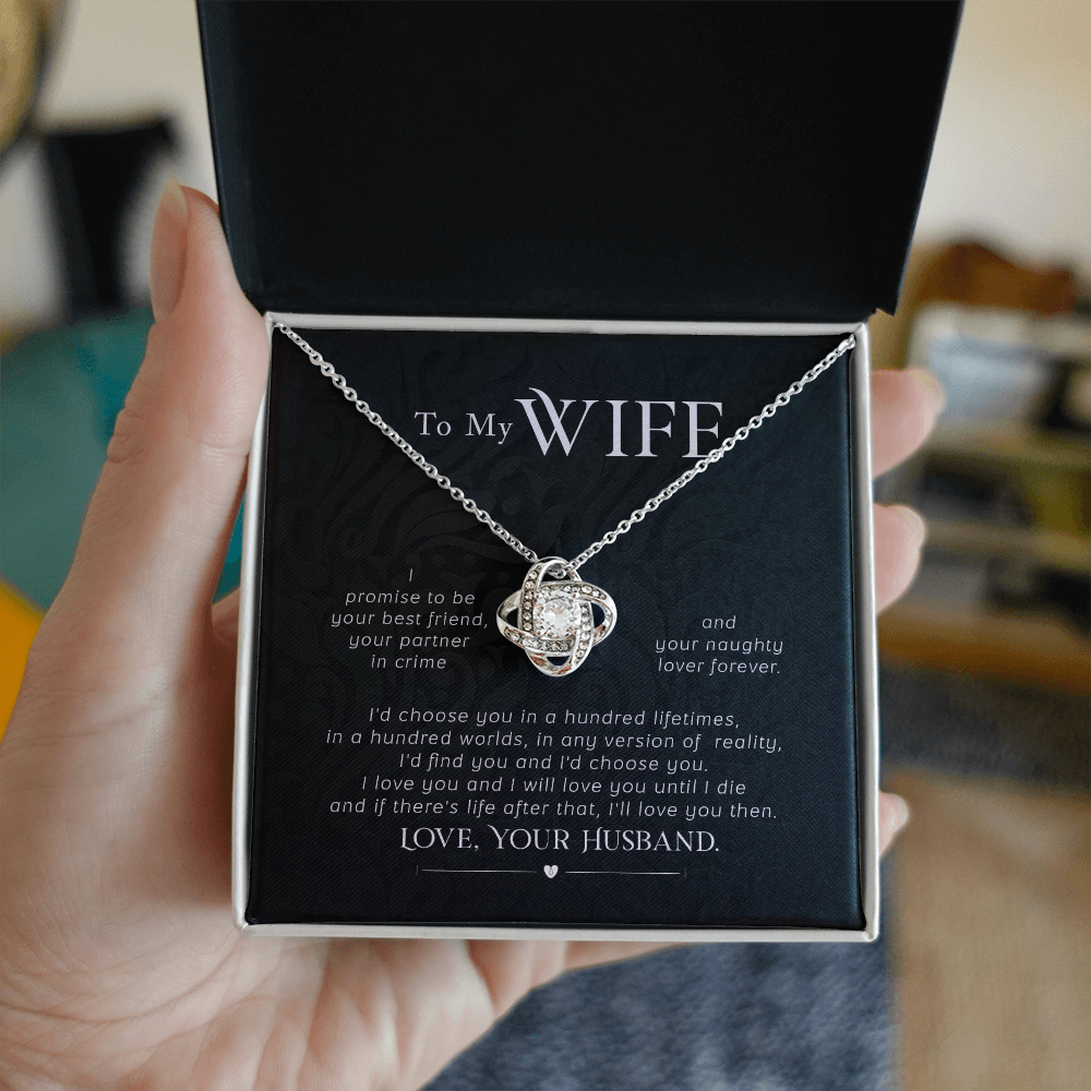 An Everlasting Bond: Beautiful Necklace with a Loving Note from Husband