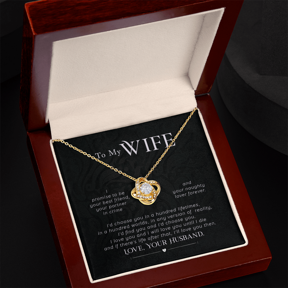 An Everlasting Bond: Beautiful Necklace with a Loving Note from Husband