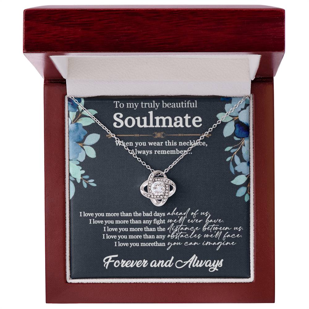 Soulmate necklace  Romantic gift for soulmate  Thoughtful love pendant  Personalized soulmate jewelry  Elegant love-themed accessory  Sentimental necklace for soulmate  Graceful keepsake jewelry  Timeless love pendant  Meaningful soulmate gift  Cherished love-themed necklace  Unique gift for beloved one  Expressive soulmate accessory  Beloved one's pendant  Intimate love-themed jewelry  Everlasting love necklace