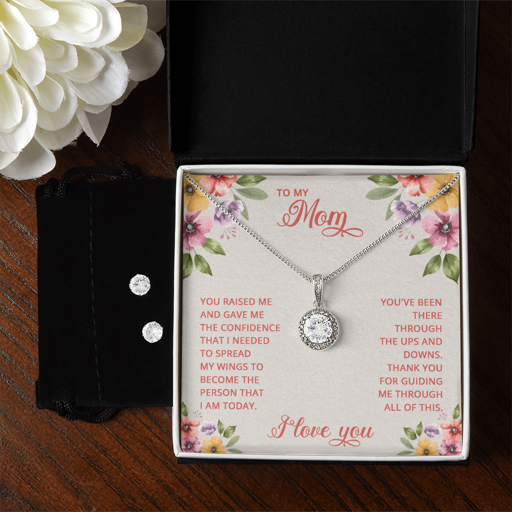 Elegance and Love: Mother's Necklace and Earring Set