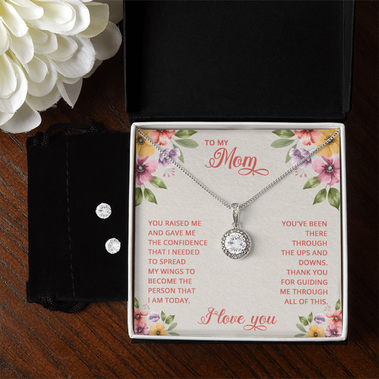 Elegance and Love: Mother's Necklace and Earring Set