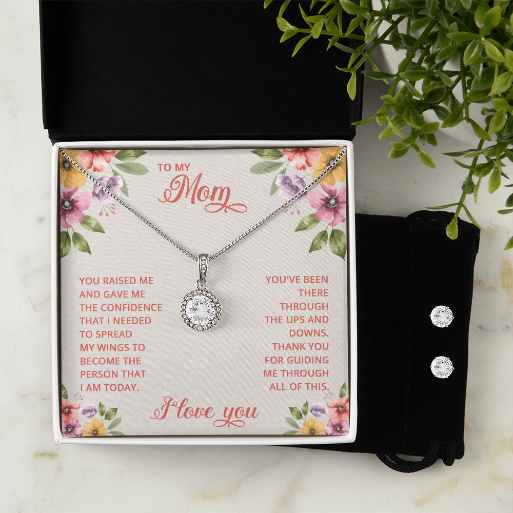 Elegance and Love: Mother's Necklace and Earring Set