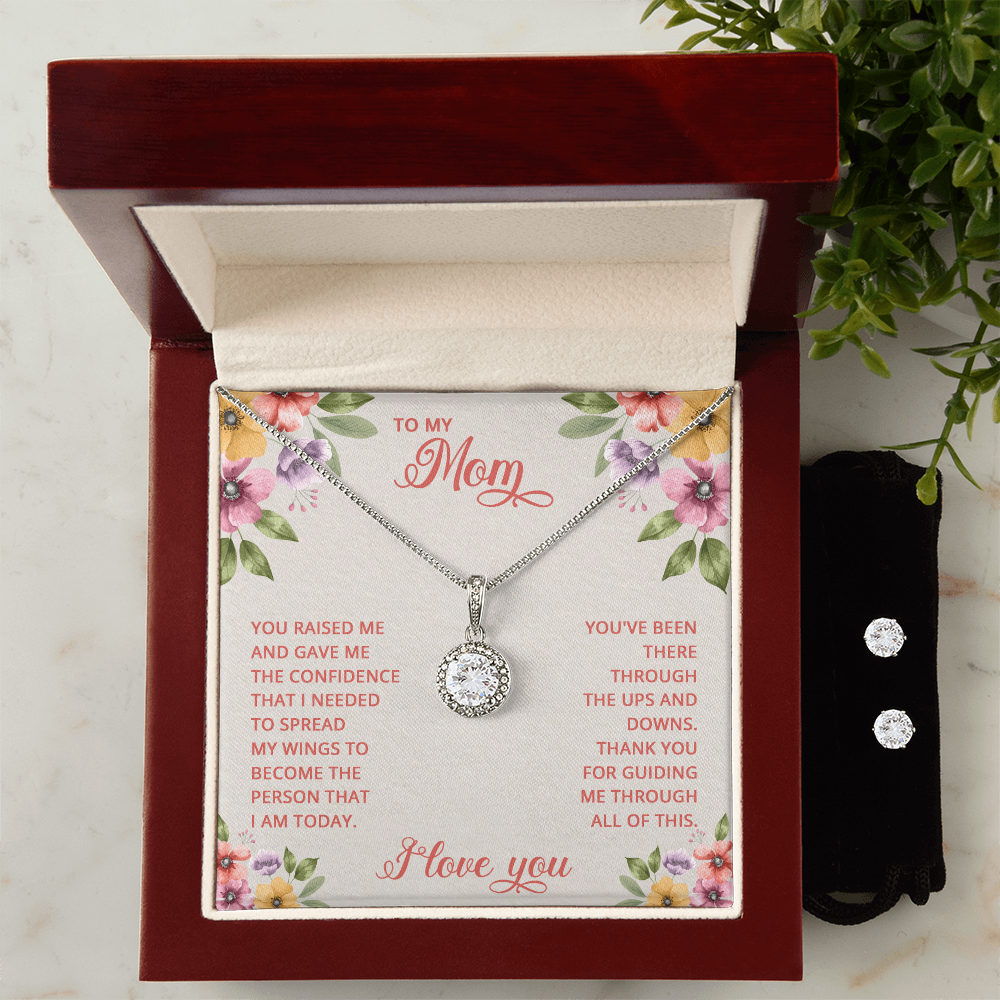 Elegance and Love: Mother's Necklace and Earring Set