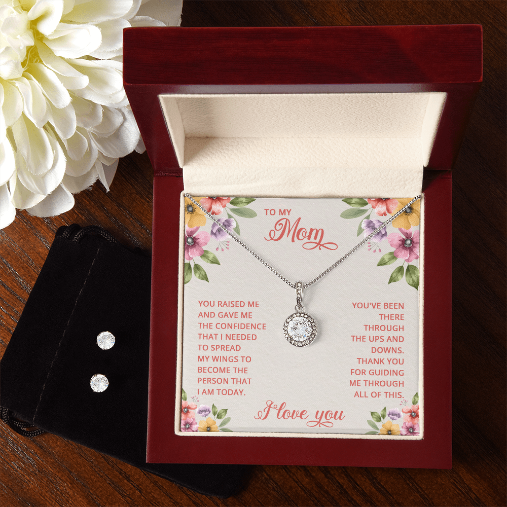 Elegance and Love: Mother's Necklace and Earring Set
