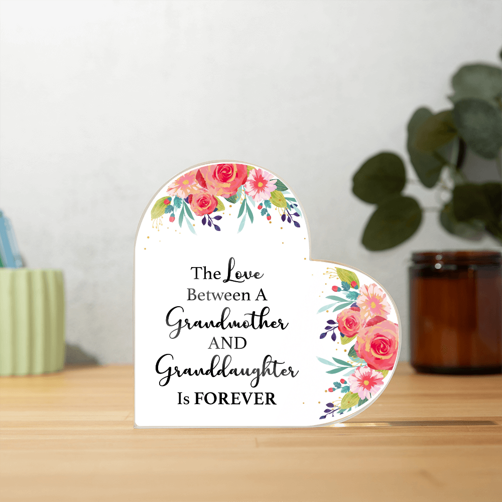Grandma & Me – A Love That Lasts Forever | Heart-Shaped Keepsake