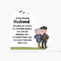 To My Amazing Husband – My Love, My Heart, My Forever Partner | Heart-Shaped Keepsake