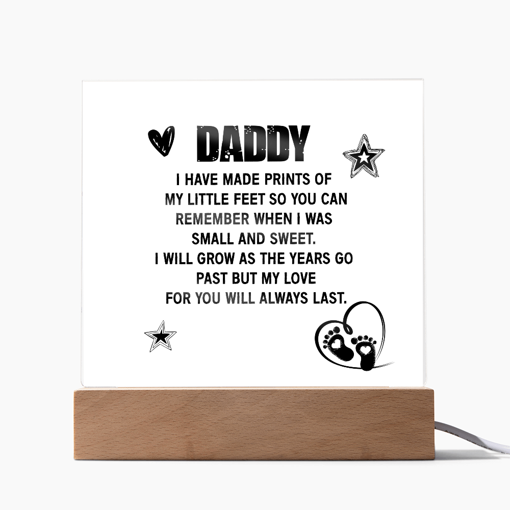 My Love for You Will Forever Last – Acrylic Plaque for Dad