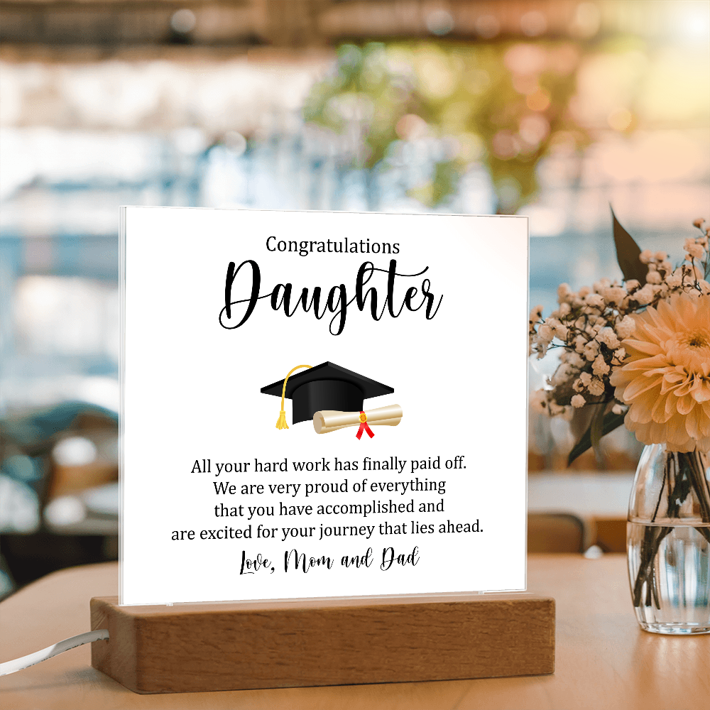 Congratulations, Daughter – You Did It